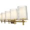 Z-Lite Grayson Vanity, 5-Light, 40 In.W x 5.75 In.L x 8.5 In.H, Modern Gold/Clear + Etched Opal 1949-5V-MGLD - alternate 4